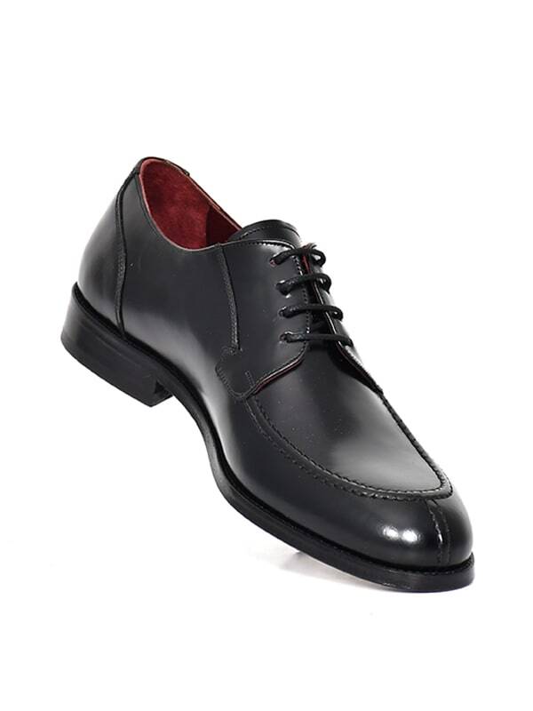 Hakiki Açma Deri Kösele Bağcıklı Erkek Ayakkabı - 5