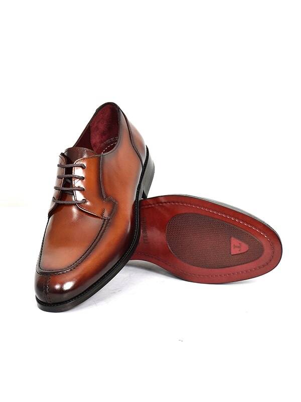 Hakiki Açma Deri Kösele Bağcıklı Erkek Ayakkabı - 9