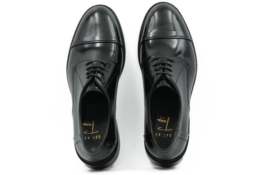 Hakiki Açma Deri Kösele Bağcıklı Oxford Erkek Ayakkabı - 5