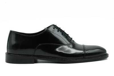 Hakiki Açma Deri Kösele Bağcıklı Oxford Erkek Ayakkabı - TUNA