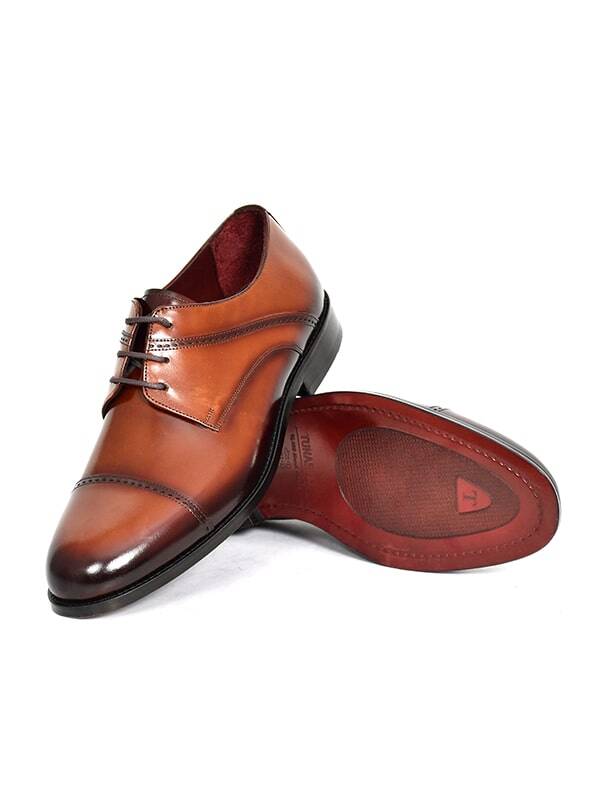 Hakiki Açma Deri Kösele Taban Bağcıklı Klasik Erkek Ayakkabı - 3