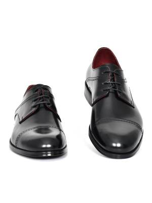 Hakiki Açma Deri Kösele Taban Bağcıklı Klasik Erkek Ayakkabı - 8