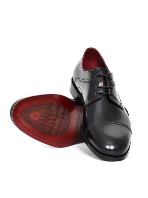 Hakiki Açma Deri Kösele Taban Bağcıklı Klasik Erkek Ayakkabı - 11