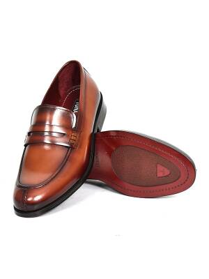 Hakiki Açma Deri Kösele Taban Loafer Model Erkek Ayakkabı - 14