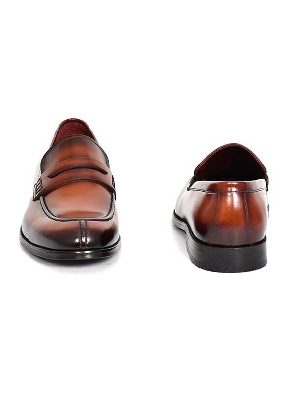 Hakiki Açma Deri Kösele Taban Loafer Model Erkek Ayakkabı - 15