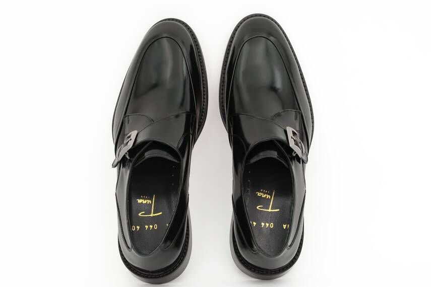 Hakiki Açma Deri Kösele Taban Toka Detaylı Klasik Erkek Ayakkabı - 5