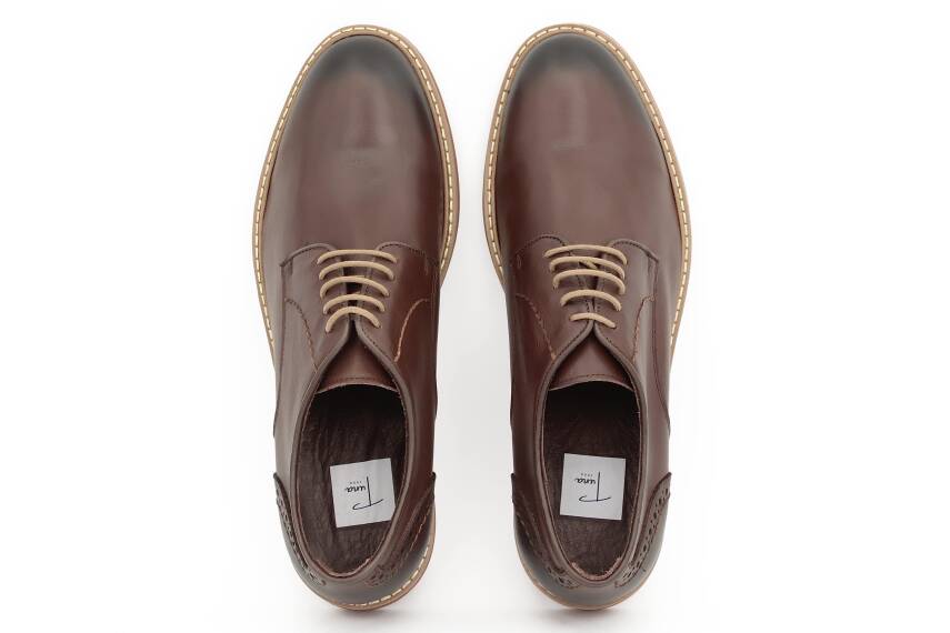 Hakiki Antik Deri TPU Taban Casual Erkek Ayakkabı - 5