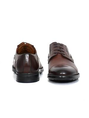 Hakiki Antik Deri EVA Taban Bağcıklı Klasik Erkek Ayakkabı - 8