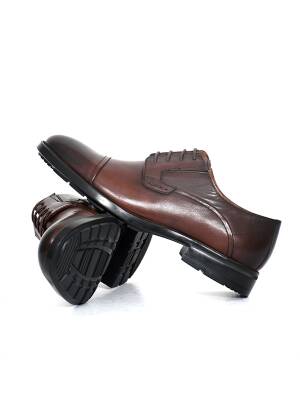 Hakiki Antik Deri EVA Taban Bağcıklı Klasik Erkek Ayakkabı - 9