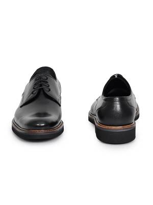 Hakiki Antik Deri EVA Taban Derby Model Klasik Erkek Ayakkabı - 5