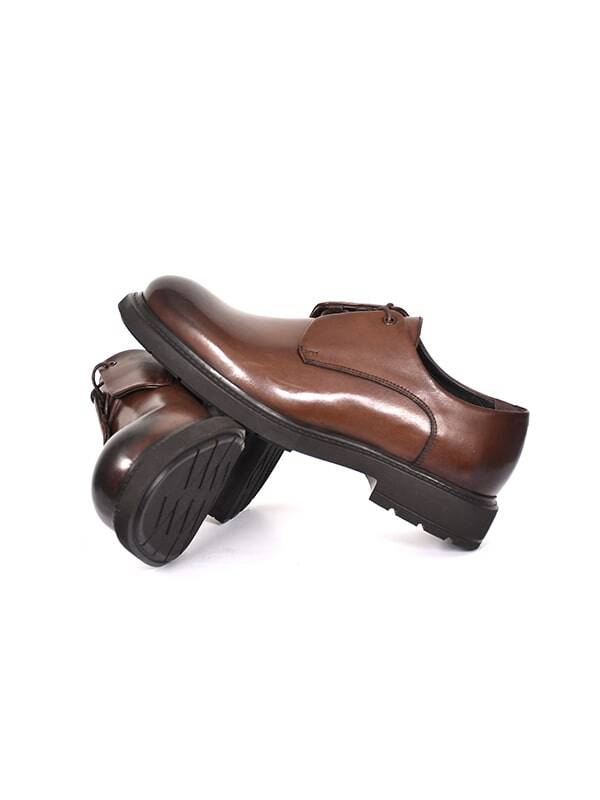 Hakiki Antik Deri EVA Taban Klasik Erkek Ayakkabı - 5