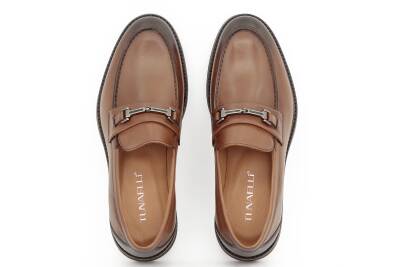 Hakiki Antik Deri EVA Taban Loafer Erkek Ayakkabı - Tuna E3899 - 4