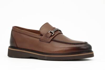Hakiki Antik Deri EVA Taban Loafer Erkek Ayakkabı - Tuna E3899 - 2