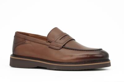 Hakiki Antik Deri Eva Taban Loafer Model Erkek Ayakkabı - 2