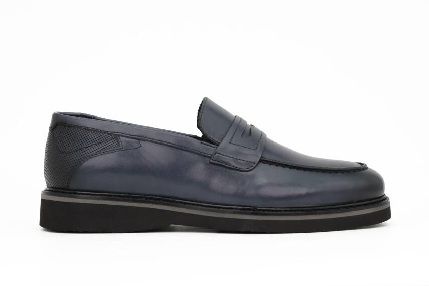 Hakiki Antik Deri Eva Taban Loafer Model Erkek Ayakkabı - 7
