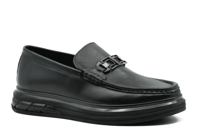 Hakiki Antik Deri EVA/TPU Taban Loafer Model Erkek Ayakkabı - 2