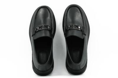Hakiki Antik Deri EVA/TPU Taban Loafer Model Erkek Ayakkabı - 5