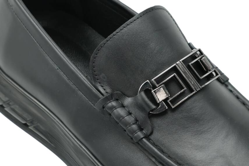 Hakiki Antik Deri EVA/TPU Taban Loafer Model Erkek Ayakkabı - 6