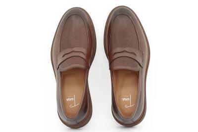 Hakiki Antik Deri EVA Taban Loafer Model Erkek Ayakkabı - 2