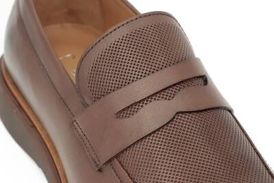 Hakiki Antik Deri EVA Taban Loafer Model Erkek Ayakkabı - 6