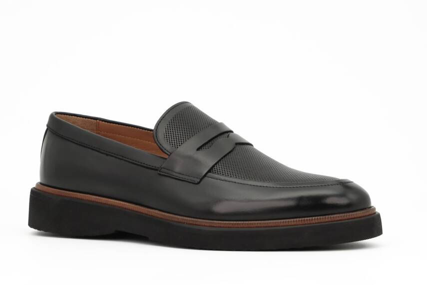 Hakiki Antik Deri EVA Taban Loafer Model Erkek Ayakkabı - 8