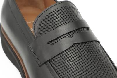 Hakiki Antik Deri EVA Taban Loafer Model Erkek Ayakkabı - 11
