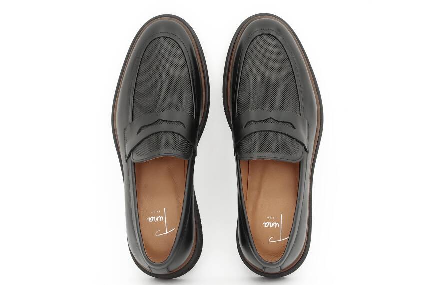 Hakiki Antik Deri EVA Taban Loafer Model Erkek Ayakkabı - 12