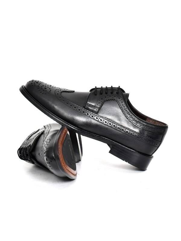 Hakiki Antik Deri Kauçuk Enjeksiyon Kösele Taban Oxford Erkek Ayakkabı - DNC K906 - 3