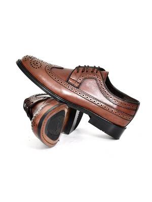 Hakiki Antik Deri Kauçuk Enjeksiyon Kösele Taban Oxford Erkek Ayakkabı - DNC K906 - 9