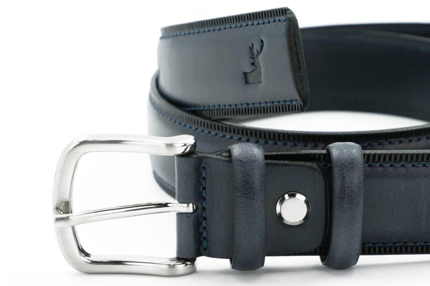 Hakiki Antik Deri Klasik Erkek Kemer - Tuna Kmr105 - 3