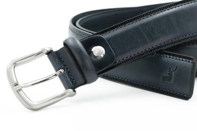 Hakiki Antik Deri Klasik Erkek Kemer - Tuna Kmr105 - 4