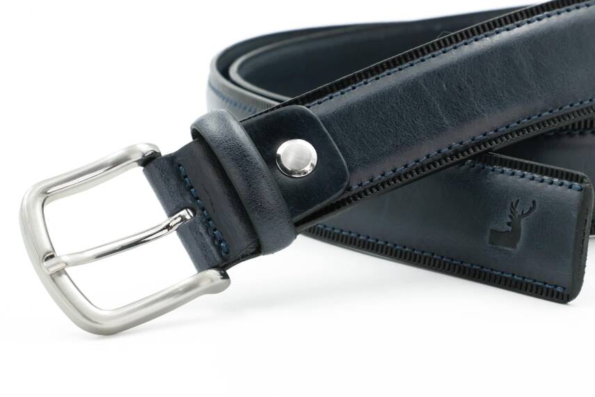 Hakiki Antik Deri Klasik Erkek Kemer - Tuna Kmr105 - 4