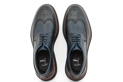 Hakiki Antik Deri EVA Taban Oxford Model Erkek Ayakkabı - 17