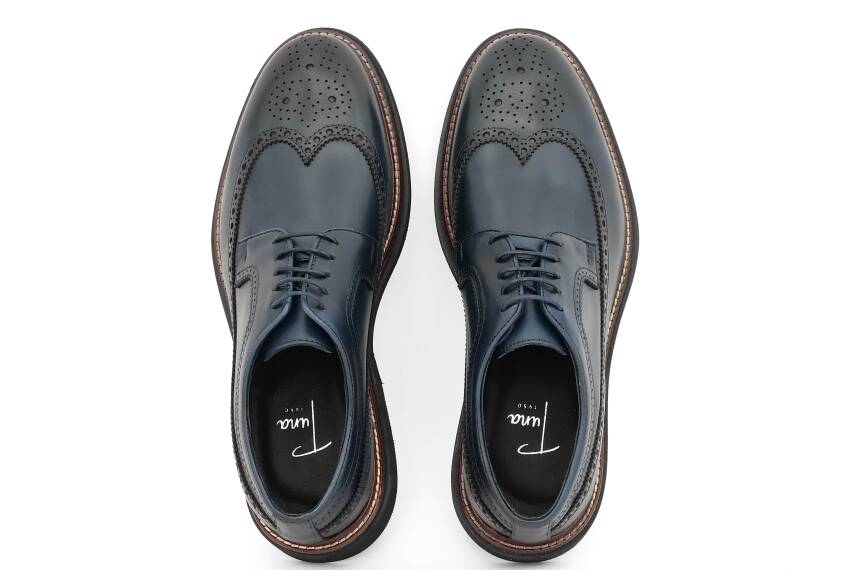 Hakiki Antik Deri EVA Taban Oxford Model Erkek Ayakkabı - 17