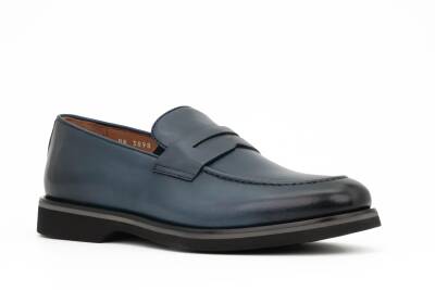 Hakiki Antik Deri EVA Taban Loafer Model Erkek Ayakkabı - 8