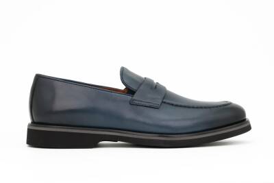 Hakiki Antik Deri EVA Taban Loafer Model Erkek Ayakkabı - 7