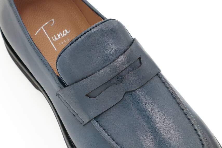 Hakiki Antik Deri EVA Taban Loafer Model Erkek Ayakkabı - 12