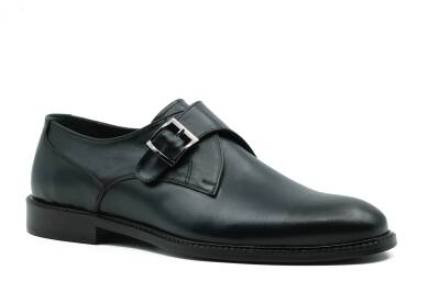 Hakiki Antik Deri Kösele Taban Yan Toka Detaylı Klasik Erkek Ayakkabı - 8