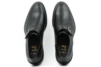 Hakiki Antik Deri Kösele Taban Yan Toka Detaylı Klasik Erkek Ayakkabı - 11