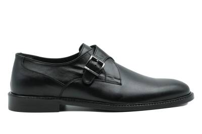 Hakiki Antik Deri Kösele Taban Yan Toka Detaylı Klasik Erkek Ayakkabı - 13