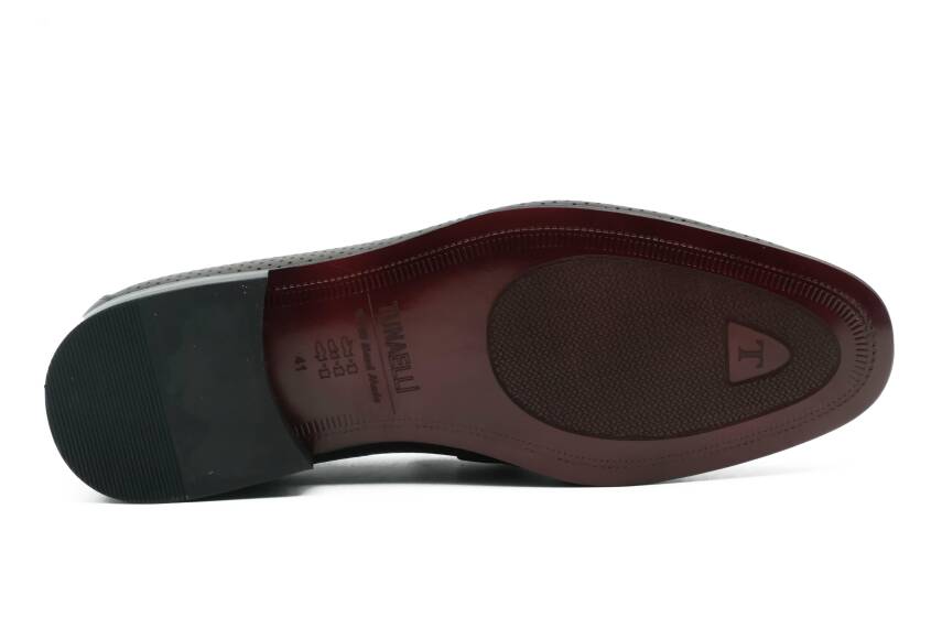 Hakiki Antik Deri Kösele Taban Toka Detaylı Mokasen Erkek Ayakkabı - 10