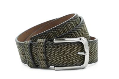  Hakiki Baskı Deri 4,00 cm Spor Erkek Kemer - NAPPA