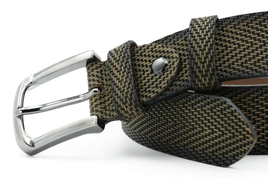  Hakiki Baskı Deri 4,00 cm Spor Erkek Kemer - 4