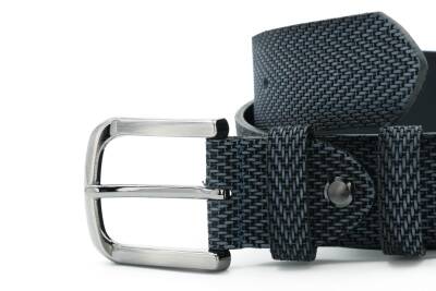  Hakiki Baskı Deri 4,00 cm Spor Erkek Kemer - 16