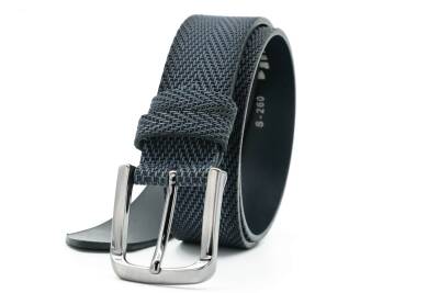  Hakiki Baskı Deri 4,00 cm Spor Erkek Kemer - 18