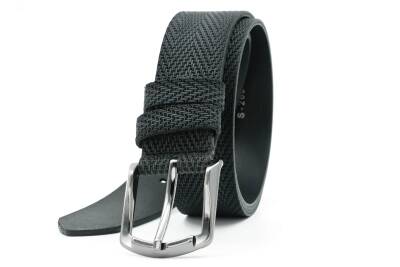  Hakiki Baskı Deri 4,00 cm Spor Erkek Kemer - 20