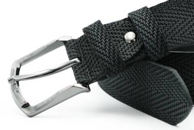  Hakiki Baskı Deri 4,00 cm Spor Erkek Kemer - 24