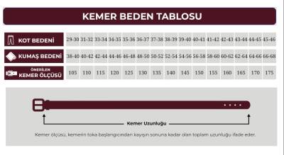 Hakiki Deri 3,3 cm Klasik Erkek Kemeri - 7