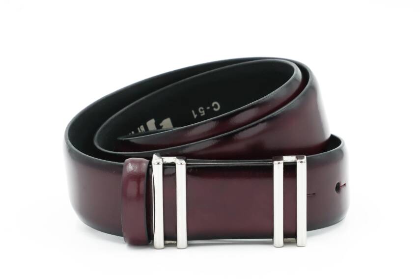 Hakiki Deri 3,50 cm Pimli Toka Klasik Erkek Kemer - 14