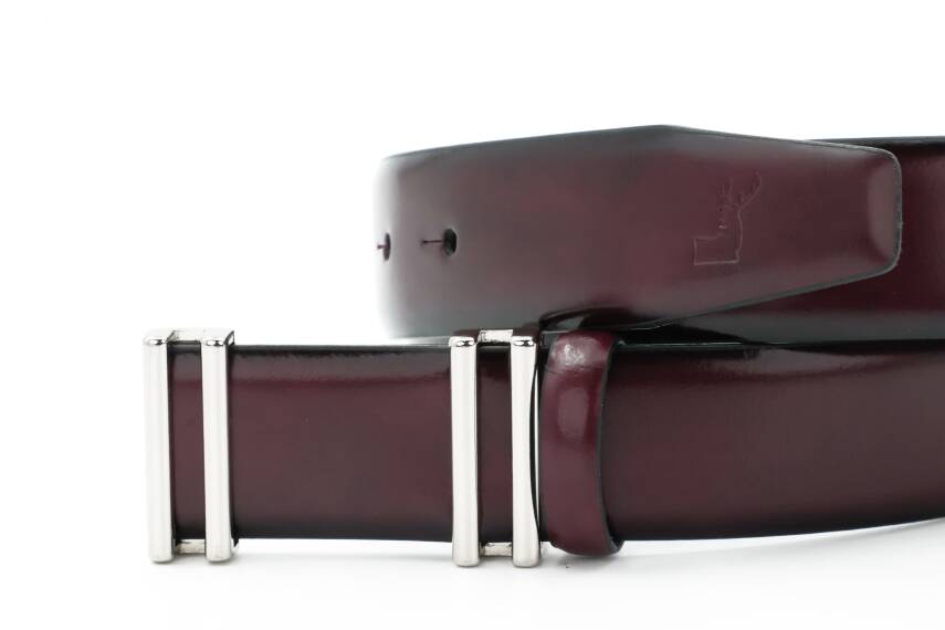 Hakiki Deri 3,50 cm Pimli Toka Klasik Erkek Kemer - 15